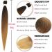Xusuperb Pre-Stretched Braiding Hair Ombre Brown 26 - 6 Pack Kanekalon Extensions | Soft Yaki-Textured Braids (T1B/30/27#) - Easy International Shipping - Buy Online on SooperMarket.com