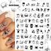 Bad Girl 3D Nail Art Stickers - Black and White Self Adhesive Design for Sexy Women and Girls | 8 Sheets - Buy Online on SooperMarket.com