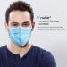 NU R Disposable Face Mask 3Ply Mask with Filter Layer and Elastic Earloop Retail 50pcs/box BLUE 400PCS - Buy Online on SooperMarket.com