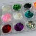 Holographic Nail Art Glitter Sequins - 12 Colors Star Moon Confetti for Nails, Crafts & Slime - Buy Online on SooperMarket.com