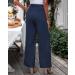 Vetinee High Waisted Wide Leg Dress Pants for Women XL Navy Blue - Business Office Trousers with Pockets - Buy Online on SooperMarket.com
