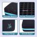 HESPLUS Essential Oil Storage Case - 70 Slot Cyan Holder for 5ml, 10ml, 15ml, 20ml Bottles & Roller Bottles - Portable Aromatherapy Organizer Bag for Travel - Buy Online on SooperMarket.com