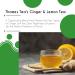 Thames Tea Tubebox - Premium Flavoured Loose Leaf Fruit & Herbal Tea for a Luxury British Experience: Ginger & Lemon Tea - Buy Online on SooperMarket.com