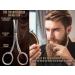 Rounded Beard Scissors - 9cm Stainless Steel Hair & Mustache Scissors for Precision Cutting - Buy Online on SooperMarket.com