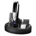 Perry Ellis 16-Piece Mens Grooming Kit - Rechargeable Beard Trimmer for Men Electric Razor for Men Face Body Nose Ear - LED Display Charging Dock