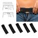 5PCS Adjustable Waist Extender Button Extenders - Black Elastic Waist Extension for Trousers, Pants, Shorts - Buy Online on SooperMarket.com