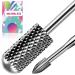 Nail Drill Bits 3/32 Cuticle Clean Bit Tungsten Carbide 2Pcs Nail Bit for Nail Drill Medium Electric Nail Bit Smooth Round Top Barrel Head with Cuticle Bit Great for Gel Polish and Natural Nail Snake Head Medium