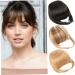 Fake Bangs Clip in Fringe High Temperature Fiber Clip in Bangs with Temple Hair Breathable Natural Look Fake Flat Bangs Front Face Fake Fringe for Women Girl (A) style1 - Buy Online on SooperMarket.com