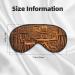 SSIMOO Native American Soft Sleep Eye Mask | Breathable Eye Patch for Women | Perfect Travel & Relaxation Accessory - Black - Buy Online on SooperMarket.com