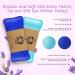 MONAHITO Lavender-Infused Weighted Eye Pillows for Relaxation - Pack of 2 Blue | Ideal for Yoga, Spa, Meditation | Hot and Cold Therapy Eye Mask for Women/Men - Buy Online on SooperMarket.com