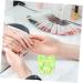 HAPINARY Nail Art Liquid Holder with cover tool manicure glass nail dish cup bracket nail art dish plate cup thicken nail dish with lid glass nail art cup Nail supplies Nail Manicure Tools 7x5.6cm Green - Buy Online on SooperMarket.com