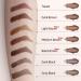 Eyebrow Stamp Stencil Kit - 24 Reusable Stencils | Waterproof Trio Brow Makeup Kit (Dark Brown) - Buy Online on SooperMarket.com