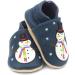 Dotty Fish Soft Leather Baby Shoes - Animal Designs for Boys and Girls, Non-Slip Toddler Shoes, 0-6 Months to 4-5 Years (Frosty Snowman) - Buy Online on SooperMarket.com