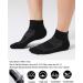 CelerSport Men's Ankle Socks 6 Pack - Cushioned Sport Athletic Running Socks, Black (Size 9-12) - Buy Online on SooperMarket.com