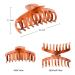 12 PCS Big Hair Claw Clips - Trendy Colors Matte Finish Non-slip Strong Hold Hair Clips for Women and Girls - Ideal for Thin or Thick Hair - Fashion Hair Accessories 4.3 inch - Buy Online on SooperMarket.com