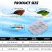 Goture Fishing Spoons Hard Lures Casting Spoon/Ice Fishing Jigs - Trout Bass Pike Walleye Crappie Bluegill - 12pcs in Tackle Box - Buy Online on SooperMarket.com