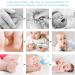 Baby Nail File Megainvo Electric Trimmer Set with LED Light - Safe for Newborns & Toddlers | Quiet Design, 10 Grinding Heads, Blue - Buy Online on SooperMarket.com