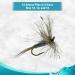Feeder Creek Adams Dry Fly Fishing Flies Assortment for Trout - 12, 14, 16, 18 (3 of Each Size) - Buy Online on SooperMarket.com