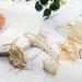 6-Piece Champagne Pearl Hair Claw Clips Set - Retro Non-Slip Barrettes for Women and Girls - Buy Online on SooperMarket.com