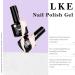 LKE Gel Nail Polish Kit with 72W UV Lamp - Barbie Pink Gel Polish Set with Top & Base Coat - Manicure DIY Gifts for Women - Buy Online on SooperMarket.com