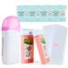 Roll on Wax Warmer Kit, Wax Roller Kit for Hair Removal, Painless Waxing Kit Roll on Wax Kit for Hair, Eyebrow, Facial, Armpit, Bikini, Brazilian, Roller Waxing Kit Include 2 Rose Wax & Pink Roll on Wax Cartridge Home Waxing Kit Rose Roll on Wax Kit