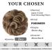 PORSMEER Curly Wavy Hair Buns Extensions 2 Pieces for Women Girls - Large Synthetic Updo Scrunchies in Gold Blonde/Ash Brown 12H24 - Buy Online on SooperMarket.com