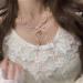 Oralgo's French Style Pearl Necklace & Collarbone Chain - Elegant Loops for Women & Girls | International Shipping - Buy Online on SooperMarket.com