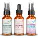 Natural Firm & Glow Skincare Set of 3 Serums   Skin Care Products With 20% Vitamin C Serum  Peptide Complex Serum  Niacinamide Vitamin B3 Serum - Peptides Serum for Face - Face Serum by Eva Naturals