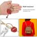 2Pcs Sparkling Lips & Lipstick Keychain Set - Red Bling Charm for Keys, Purse, Bags - Buy Online on SooperMarket.com