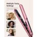 ANGENIL Argan Oil 2-in-1 Hair Straightener & Curler | Professional Portable Flat Iron | 1 Inch Dual Voltage LCD Display | Pink - Buy Online on SooperMarket.com