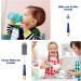 TAGVO 3 in 1 Soft Silicone Baby Bottle Cleaning Brushes Set - Teat, Straw, and Stand Cleaner for Bottles, Glasses, Thermoses, and Food Jars - Buy Online on SooperMarket.com