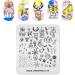 Alexnailart Nail Stamping Plate Christmas Halloween (CHRISTMAS 019) - Manicure Templates for Festive Nail Art - Buy Online on SooperMarket.com