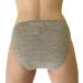 Womens Medium Grey Melange Thermal Panties Briefs - Moisture Wicking Merino Wool Silk - Buy Online on SooperMarket.com