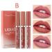 Professional Matte Lip Balm & Liquid Lipstick Set Multi-Colored Durable Gloss (3 Sticks 1 ml) #02 | International Shipping Available - Buy Online on SooperMarket.com