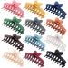 12 Pack Butterfly Hair Clips Large Hair Claw Clips for Woman and Girls Non-slip Matte Banana Clips Strong Hold jaw clip Fashion Hair Accessories