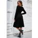OUGES Women's Spring Casual Midi Dress - Long Sleeve V-Neck Floral Wrap Dress with Pockets - Buy Online on SooperMarket.com