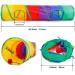 PAOPO 2-Way Collapsible Cat Tunnel Toy with Peek Hole and Ball - Interactive Cat Tube for Indoor Cats, Kittens, and Puppies - Perfect for Play and Chase - Buy Online on SooperMarket.com
