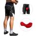 Santic Men's Cycling Shorts with Seat Cushion - Comfortable Bike Pants for Cyclists - Durable Upholstered Bicycle Shorts - Buy Online on SooperMarket.com