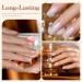 RARJSM Glitter Nude Gel Polish Set - 6pcs Pale Pink, Milky Jelly, Cashmere, Beige, Apricot, Champagne, Brown | UV LED Cured Translucent Natural Soak Off Iridescent Holographic Nail Polish 7.5ml - Buy Online on SooperMarket.com