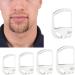 DADYOUPIN Goatee Styling Templates Set - 5 Sizes | Beard Trimming Stencils & Tools for Men's Trendy Goatee Styles - Buy Online on SooperMarket.com