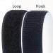 Hook Loop Strips with Adhesive - Melsan Industrial Strength Sticky Back Fasteners Hook and Loop Tape for Mounting  Hanging  or Organizing Items Indoors or Outdoors | Black  12 Pairs 1x7 Inch - Buy Online on SooperMarket.com