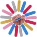 JSRQT 100 Mini Nail Files Glitter Nail File Set Nail Files for Natural Nails Double Sided Emery Board Nail Filer Professional Mini Nail Files Bulk for Acrylic Fake Nails Manicure Tool (5 Colors) - Buy Online on SooperMarket.com