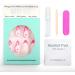 NOVO OVO Medium Long Oval Stiletto Pale Hot Pink French Tip Yinyang Heart False Press on Nails - LOVE CYCLE Glossy Acrylic Kit - Buy Online on SooperMarket.com