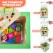 6-in-1 Wooden Motor Cube Activity Center for Toddlers - Pearl Labyrinth & Shape Sorting Toy for Kids Age 1-3 - Buy Online on SooperMarket.com