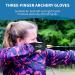 IndoorJoy Archery Gloves - Three Finger Protective Gloves for Men, Women, Teenagers, and Adults - Beginner Archery Accessories for Hunting - Leather Finger Guards - Large Thickened Black - Buy Online on SooperMarket.com