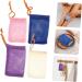 FOYTOKI 8pcs Soap Bag Foaming Net Mesh Soap Savers Pocket Organizer Pouch Bath Scrubber Sisal Soap Bag Nylon - Buy Online on SooperMarket.com