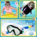 Kids Swim Mask with Nose Cover | Snorkel Diving Mask for Scuba Snorkeling | Anti-Fog Lens | Waterproof Socket | 180 View Angle | Black/Green - Buy Online on SooperMarket.com