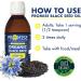 300ml (10oz) ORGANIC BLACK SEED Oil Vegan Friendly Up to 3% The Thymoquinone 100% Pure Natural Cold Pressed 2300mg Ultra Strength Glass Bottle - Buy Online on SooperMarket.com
