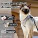 Supet Cat Tableware Dishes & Soft Vest with Leash for Kittens & Puppies - Gray (Size M: 33-38 cm) | International Shipping - Buy Online on SooperMarket.com