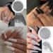Nail Art Pearls & Charms Set - 4 Boxes Gold, Silver, White Half Round Gems, Glitter Powder, Rhinestones Accessories for Women - Acrylic Decorations Design - Buy Online on SooperMarket.com